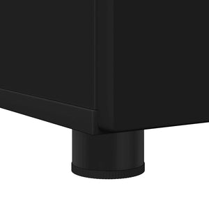 Set di mobili per il bagno con porta 3 pcs Nero 61 x 35 x 64 cm 3392954