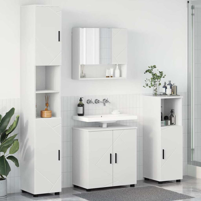 Set di mobili per il bagno 4 pcs Bianco 61 x 35 x 64 cm 3392963