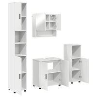 vidaXL Set di mobili per il bagno 4 pcs Bianco 61 x 35 x 64 cm