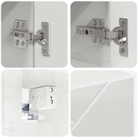Set di mobili per il bagno 4 pcs Bianco lucido 61 x 35 x 64 cm 3392967