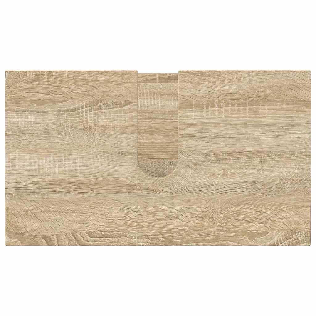 Set di mobili per il bagno 4 pcs rovere sonoma 61 x 35 x 64 cm 3392975