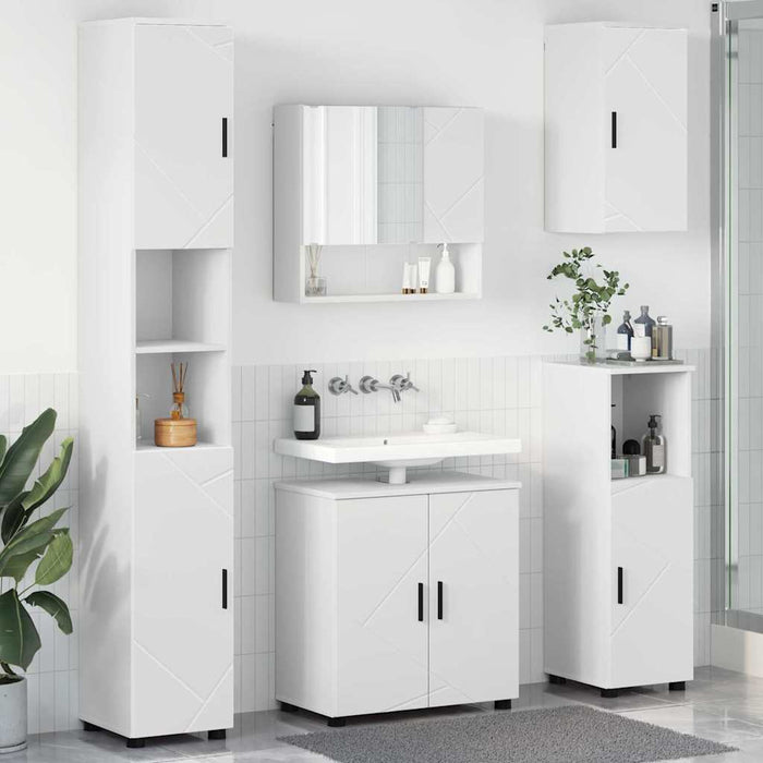 Set di mobili per il bagno 5 pcs Bianco 61 x 35 x 64 cm 3392983