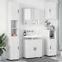vidaXL Set di mobili per il bagno 5 pcs Bianco 61 x 35 x 64 cm