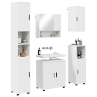 vidaXL Set di mobili per il bagno 5 pcs Bianco 61 x 35 x 64 cm