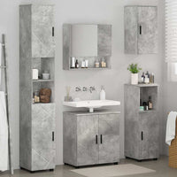Set di mobili per il bagno 5 pcs Grigio cemento 61 x 35 x 64 cm 3392986