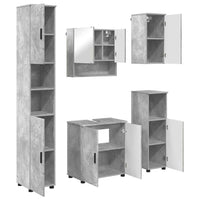 Set di mobili per il bagno 5 pcs Grigio cemento 61 x 35 x 64 cm 3392986