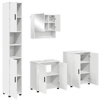 vidaXL Set di mobili per il bagno 4 pcs Bianco 61 x 35 x 64 cm