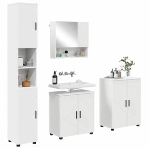 Set di mobili per il bagno 4 pcs Bianco 61 x 35 x 64 cm 3393003