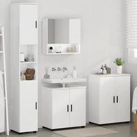 Set di mobili per il bagno 4 pcs Bianco lucido 61 x 35 x 64 cm 3393007