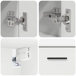 Set di mobili per il bagno 2 pcs Bianco 76.5 x 35 x 64 cm 3393013