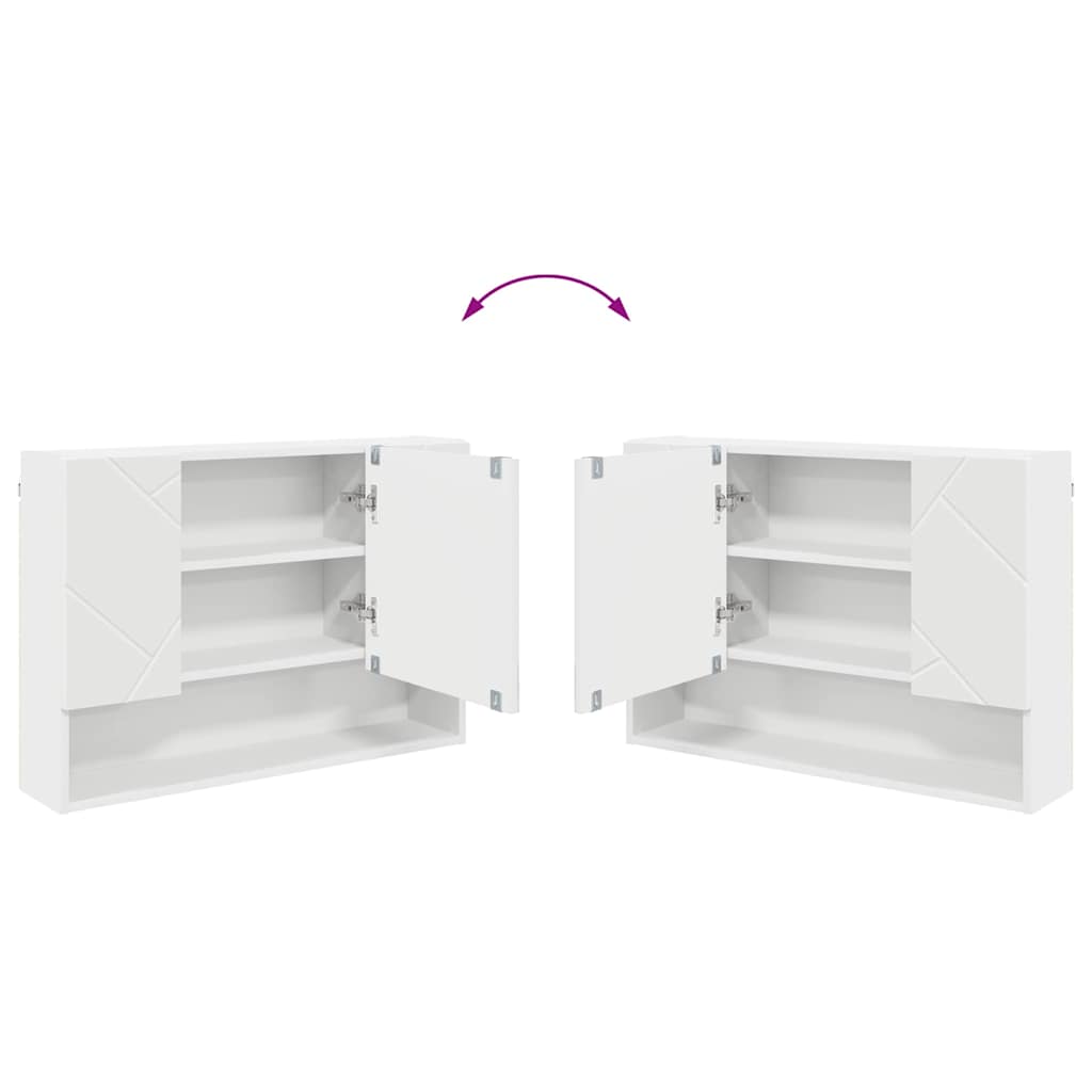 Set di mobili per il bagno 2 pcs Bianco 76.5 x 35 x 64 cm 3393013