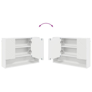 Set di mobili per il bagno 2 pcs Bianco 76.5 x 35 x 64 cm 3393013