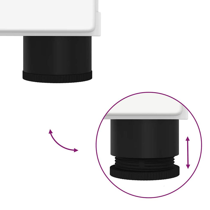 Set di mobili per il bagno 2 pcs Bianco 76.5 x 35 x 64 cm 3393013