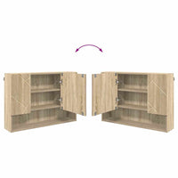 vidaXL Set di mobili per il bagno con cassetto 2 pcs rovere sonoma