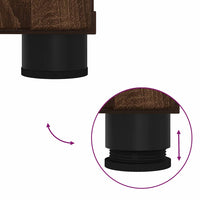 Set di mobili per il bagno con cassetto 2 pcs Rovere marrone 3393020