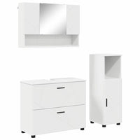 Set di mobili per il bagno 3 pcs Bianco 76.5 x 35 x 64 cm 3393023