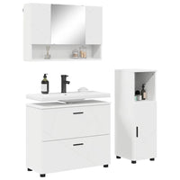 Set di mobili per il bagno 3 pcs Bianco 76.5 x 35 x 64 cm 3393023