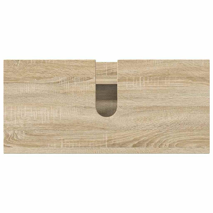 vidaXL Set di mobili per il bagno con cassetto 3 pcs rovere sonoma