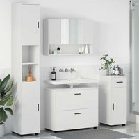 Set di mobili per il bagno 4 pcs Bianco 30 x 35 x 192 cm 3393053