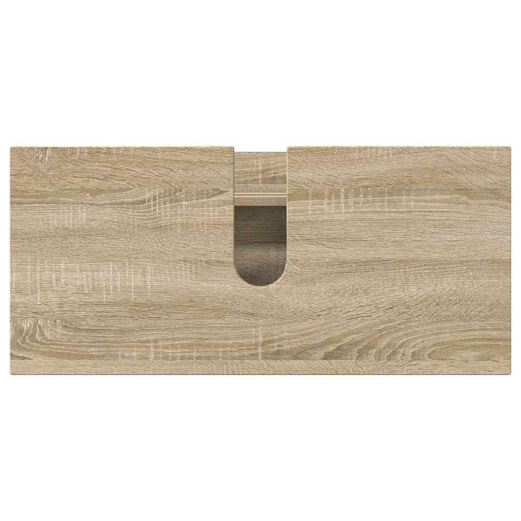 Set di mobili per il bagno 4 pcs rovere sonoma 30 x 35 x 192 cm 3393055