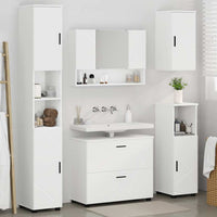 Set di mobili per il bagno 5 pcs Bianco 30 x 35 x 192 cm 3393063