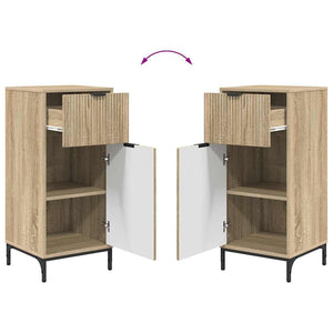 Set di mobili per il bagno con cassetto 2 pcs rovere sonoma 3393095