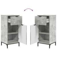 Set di mobili per il bagno con cassetto 2 pcs Grigio cemento 3393096