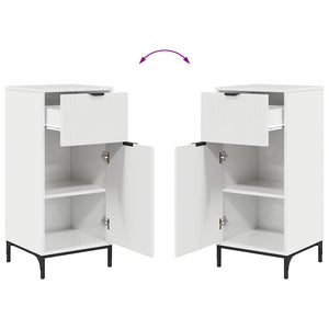 Set di mobili per il bagno con cassetto 2 pcs Bianco lucido 3393097