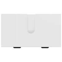 vidaXL Set di mobili per il bagno con cassetto 2 pcs Bianco lucido