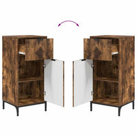 Set di mobili per il bagno 2 pcs Rovere fumo 39.5 x 36 x 88 cm 3393098