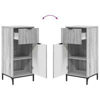 vidaXL Set di mobili per il bagno con cassetto 2 pcs Grigio sonoma