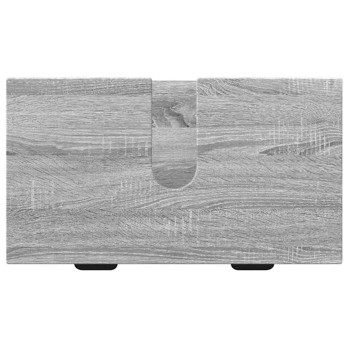 Set di mobili per il bagno con cassetto 2 pcs Grigio sonoma 3393099