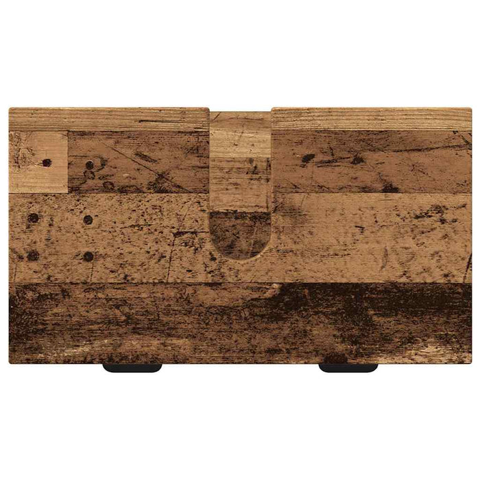 Set di mobili per il bagno con cassetto 2 pcs Legno vecchio 3393101
