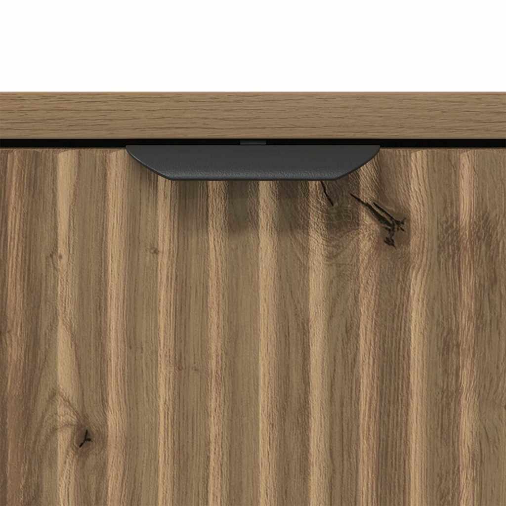 vidaXL Set di mobili per il bagno Plaid 2 pcs rovere artigianale