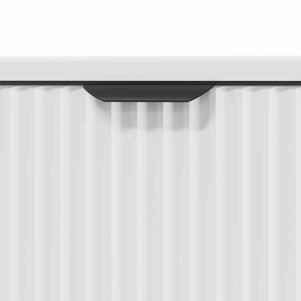 vidaXL Set di mobili per il bagno Plaid 3 pcs Bianco 39.5 x 36 x 88 cm