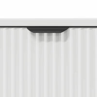 vidaXL Set di mobili per il bagno Plaid 3 pcs Bianco 39.5 x 36 x 88 cm