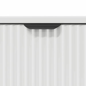 vidaXL Set di mobili per il bagno Plaid 3 pcs Bianco 39.5 x 36 x 88 cm