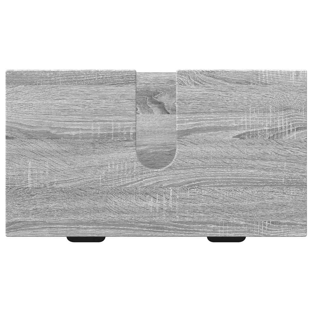 Set di mobili per il bagno con cassetto 3 pcs Grigio sonoma 3393109