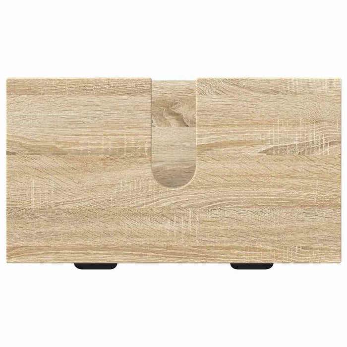 Set di mobili per il bagno con cassetto con porta Rovere Sonoma 3393115