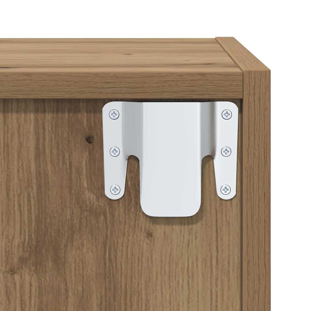 vidaXL Set di mobili TV 3 pcs rovere artigianale 37 x 37 x 142.5 cm