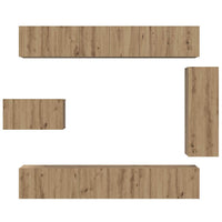 Set mobile TV 8 pcs rovere artigianale 30.5 x 30 x 90 cm 3393134