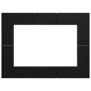 vidaXL Set mobile TV 10 pcs Rovere nero Media 30.5 x 30 x 90 cm