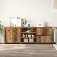 vidaXL Sideboards 3 pcs Legno vecchio 70 x 41 x 75 cm