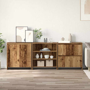 vidaXL Sideboards 3 pcs Legno vecchio 70 x 41 x 75 cm