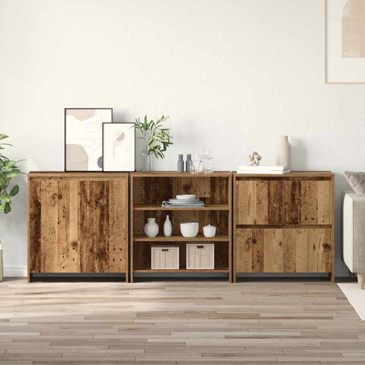 Sideboards 3 pcs Legno vecchio 70 x 41 x 75 cm 3393156