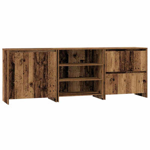 vidaXL Sideboards 3 pcs Legno vecchio 70 x 41 x 75 cm