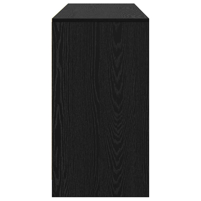 vidaXL Credenza 3 pcs Rovere nero 70 x 41 x 75 cm Legno multistrato