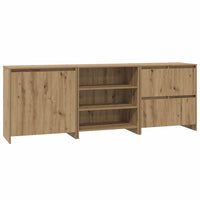 vidaXL Sideboards 3 pcs rovere artigianale 70 x 41 x 75 cm