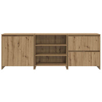 vidaXL Sideboards 3 pcs rovere artigianale 70 x 41 x 75 cm