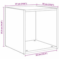 vidaXL Set di mobili TV 6 pcs Rovere artigianale 37 x 35 x 72 cm